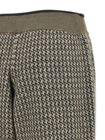 Brunello Cucinelli Track Houndstooth Pants Gold, view 4