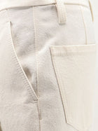 Brunello Cucinelli Women's Baggy Wrinkled Wool and Cotton Trousers PANAMA, view 3