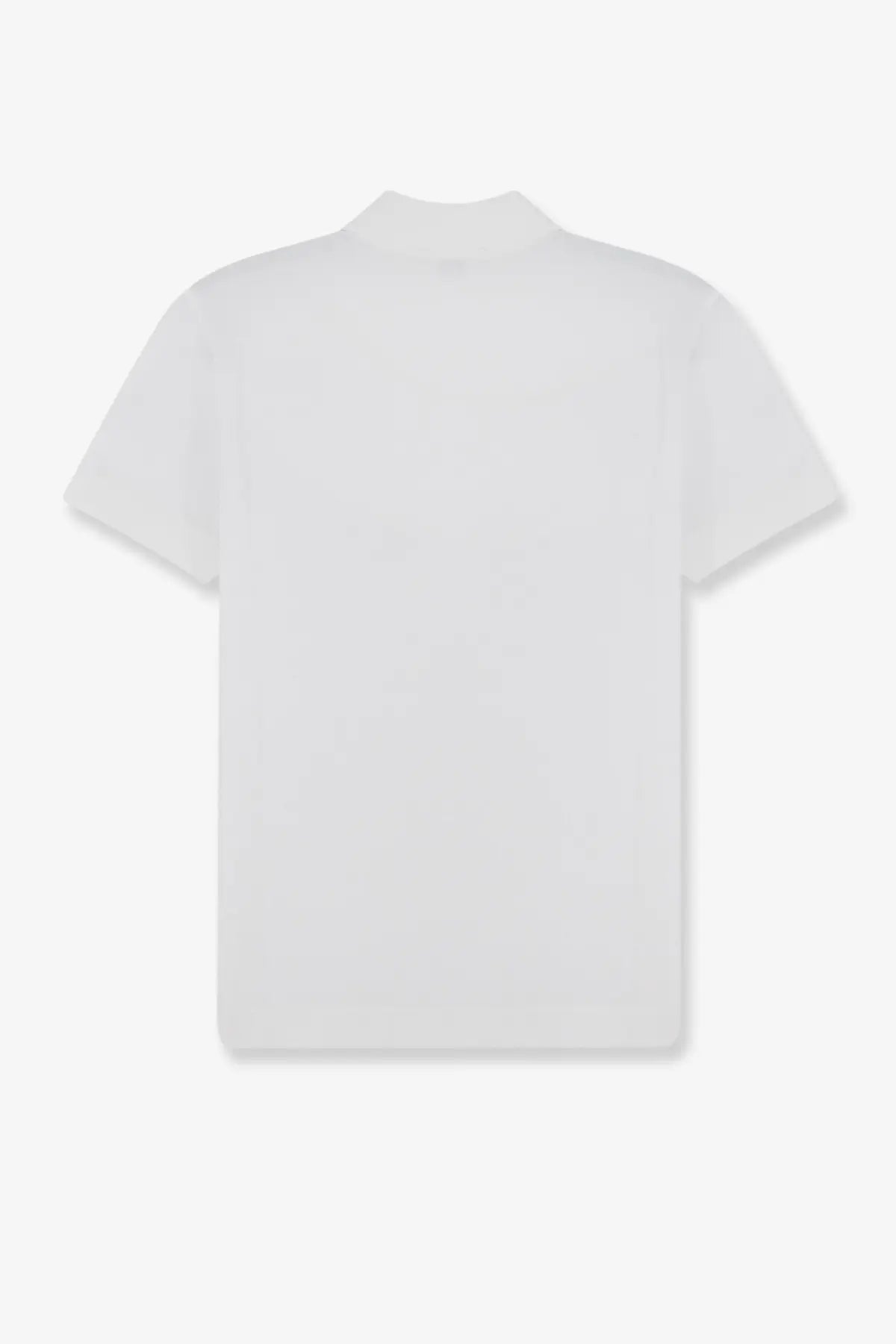 Brunello Cucinelli women’s white cotton blend polo shirt with short sleeves and simple crew neck design