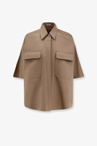 Brunello Cucinelli Women's Linen and Cotton Blend Shirt Beige