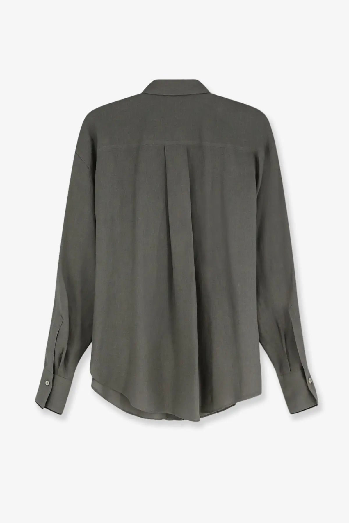 Brunello Cucinelli Women's Linen Shirt Green, view 2