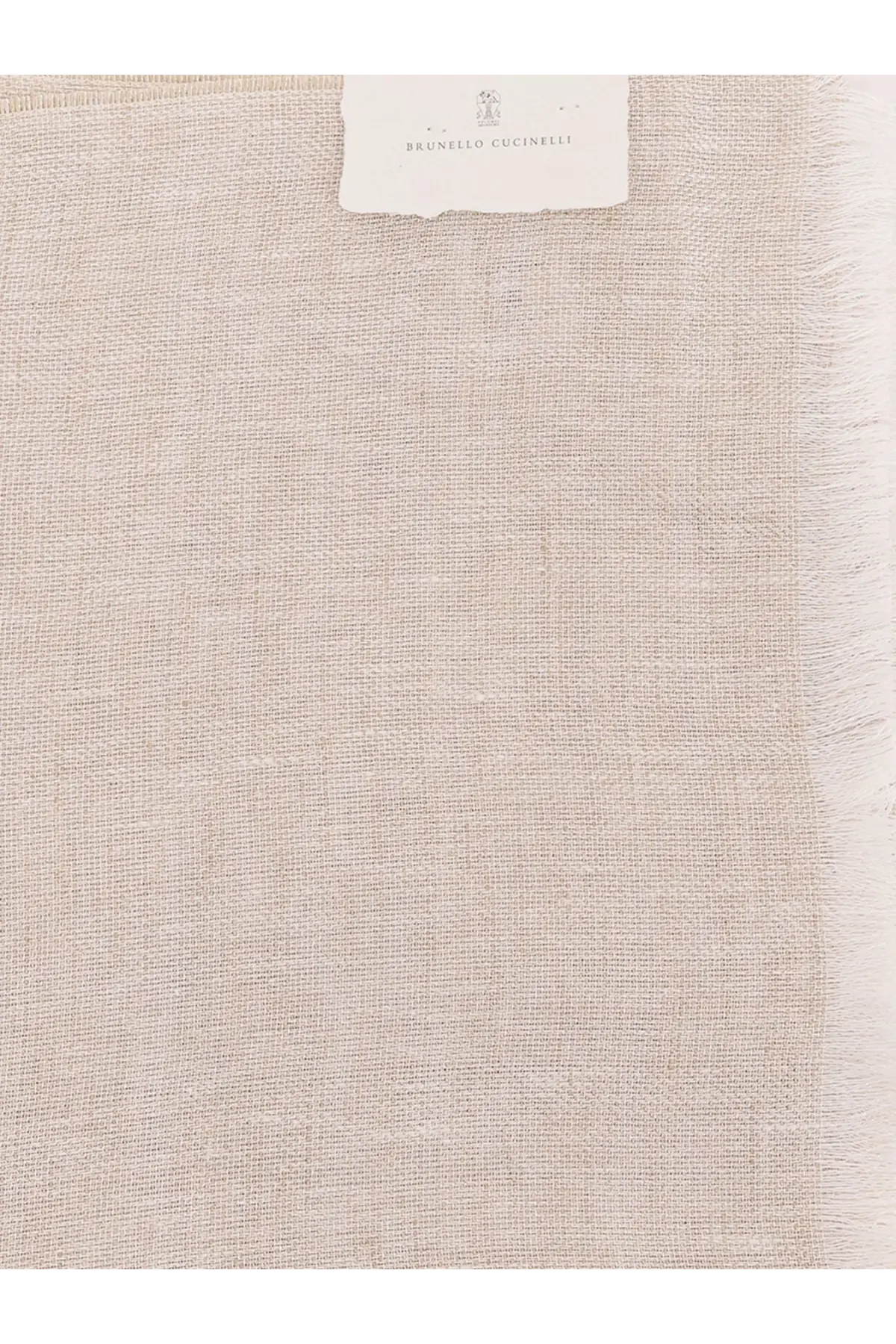 Brunello Cucinelli Women's Sparkling Linen Scarf Beige, view 3