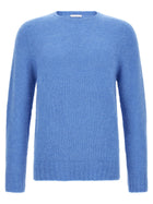 Oliver Lattughi Brushed Alpaca Sweater Blue