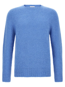 Oliver Lattughi Brushed Alpaca Sweater Blue