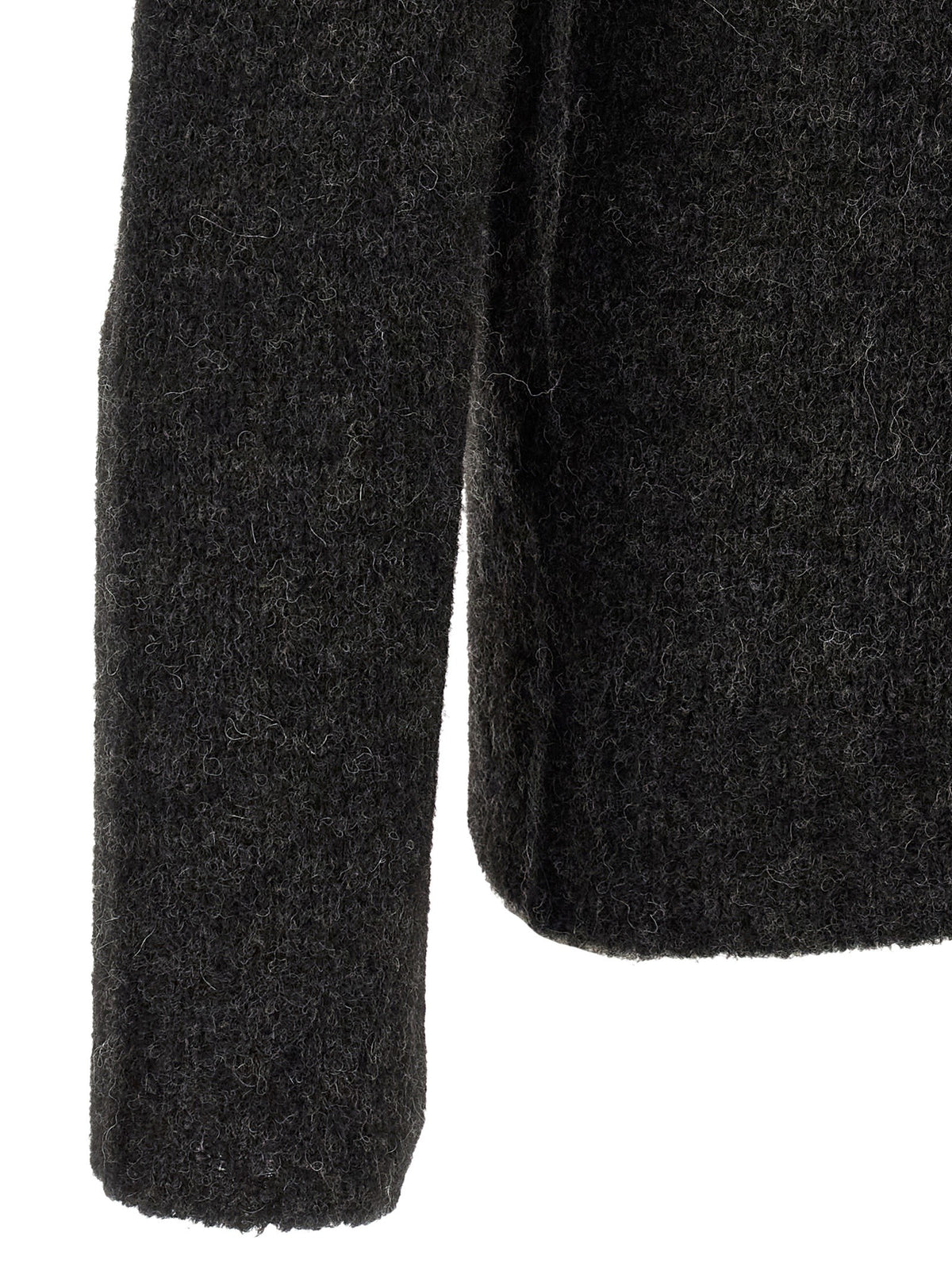 Oliver Lattughi Brushed Alpaca Sweater Grey