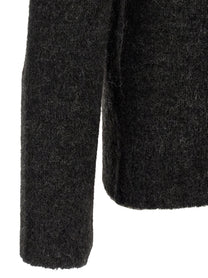 Oliver Lattughi Brushed Alpaca Sweater Grey