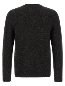 Oliver Lattughi Brushed Alpaca Sweater Grey