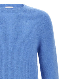 Oliver Lattughi Brushed Alpaca Sweater Blue