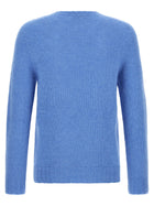 Oliver Lattughi Brushed Alpaca Sweater Blue, view 2