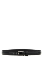 Zerbini Claudio Brushed Leather Belt Black
