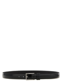 Zerbini Claudio Brushed Leather Belt Black