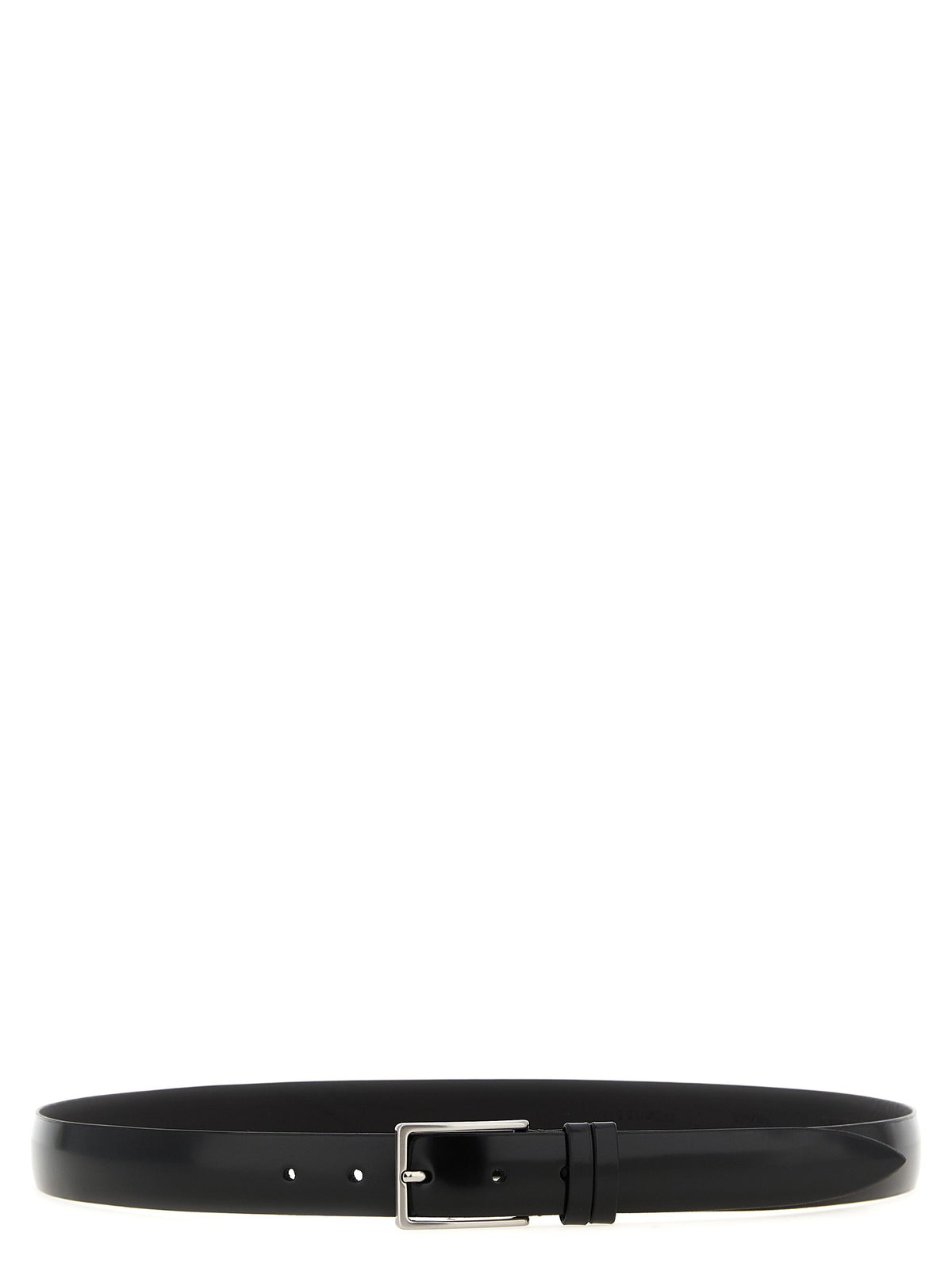 Zerbini Claudio Brushed Leather Belt Black