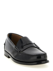 PRADA Brushed Leather Loafers Black