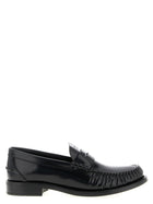PRADA Brushed Leather Loafers Black
