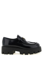 PRADA Brushed Leather Loafers Black