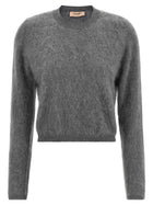 TWINSET Brushed Wool Sweater Grey