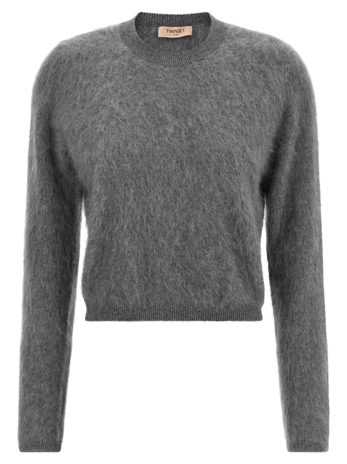 TWINSET Brushed Wool Sweater Grey