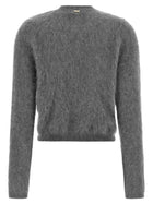 TWINSET Brushed Wool Sweater Grey, view 2