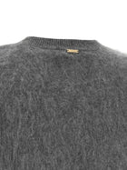 TWINSET Brushed Wool Sweater Grey, view 4