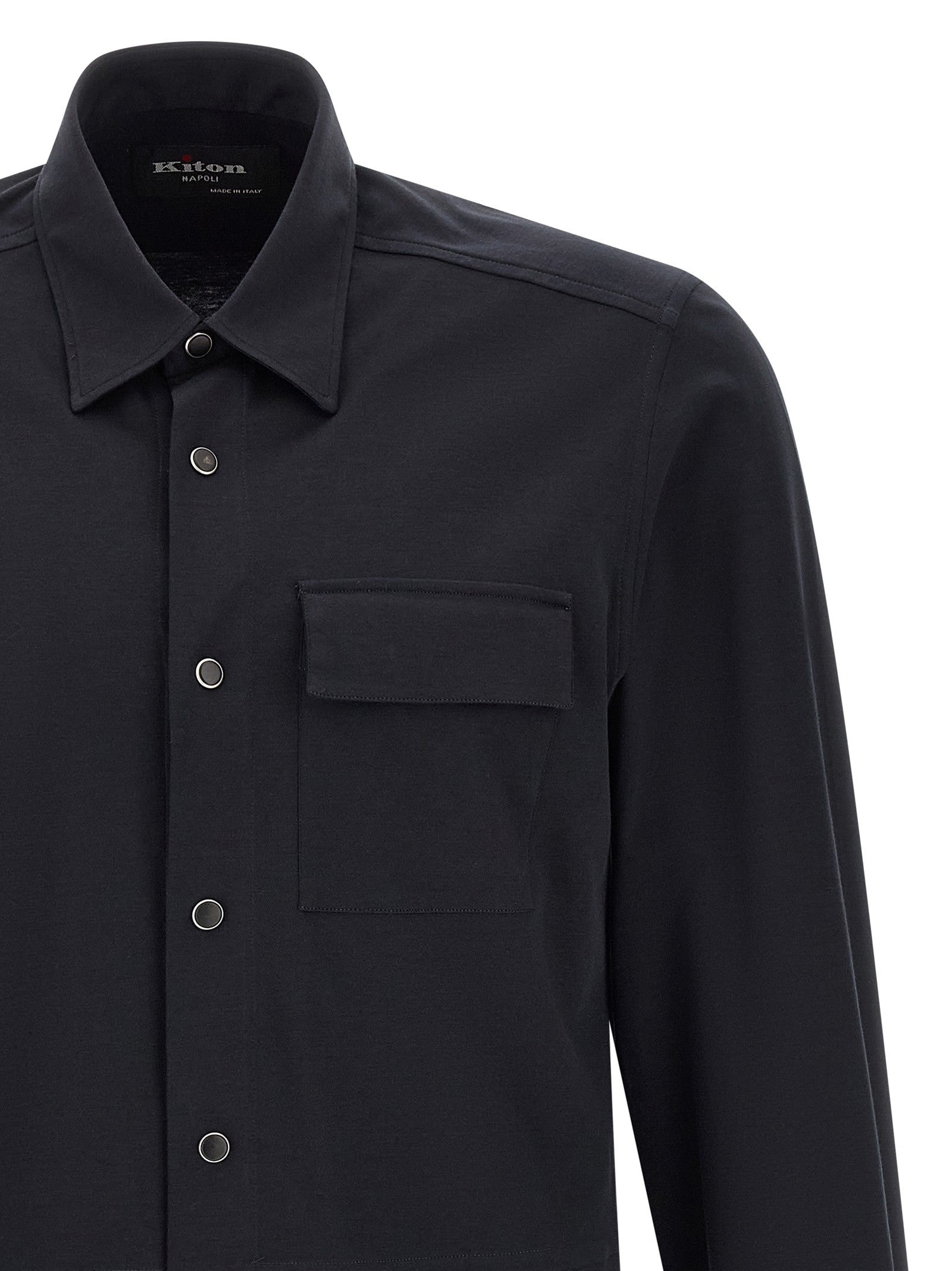 Kiton Buba Shirt Blue