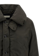 Lemaire Bubble Collar Cropped Down Jacket Brown, view 3