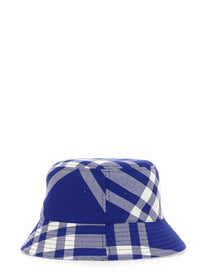 Burberry Unisex Bucket Check Hat Purple