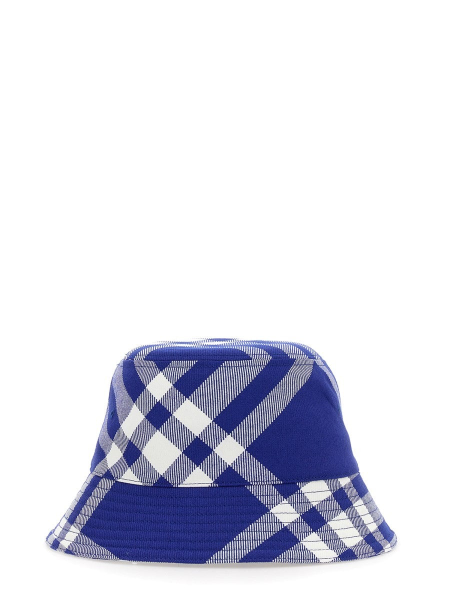 Burberry Unisex Bucket Check Hat Purple