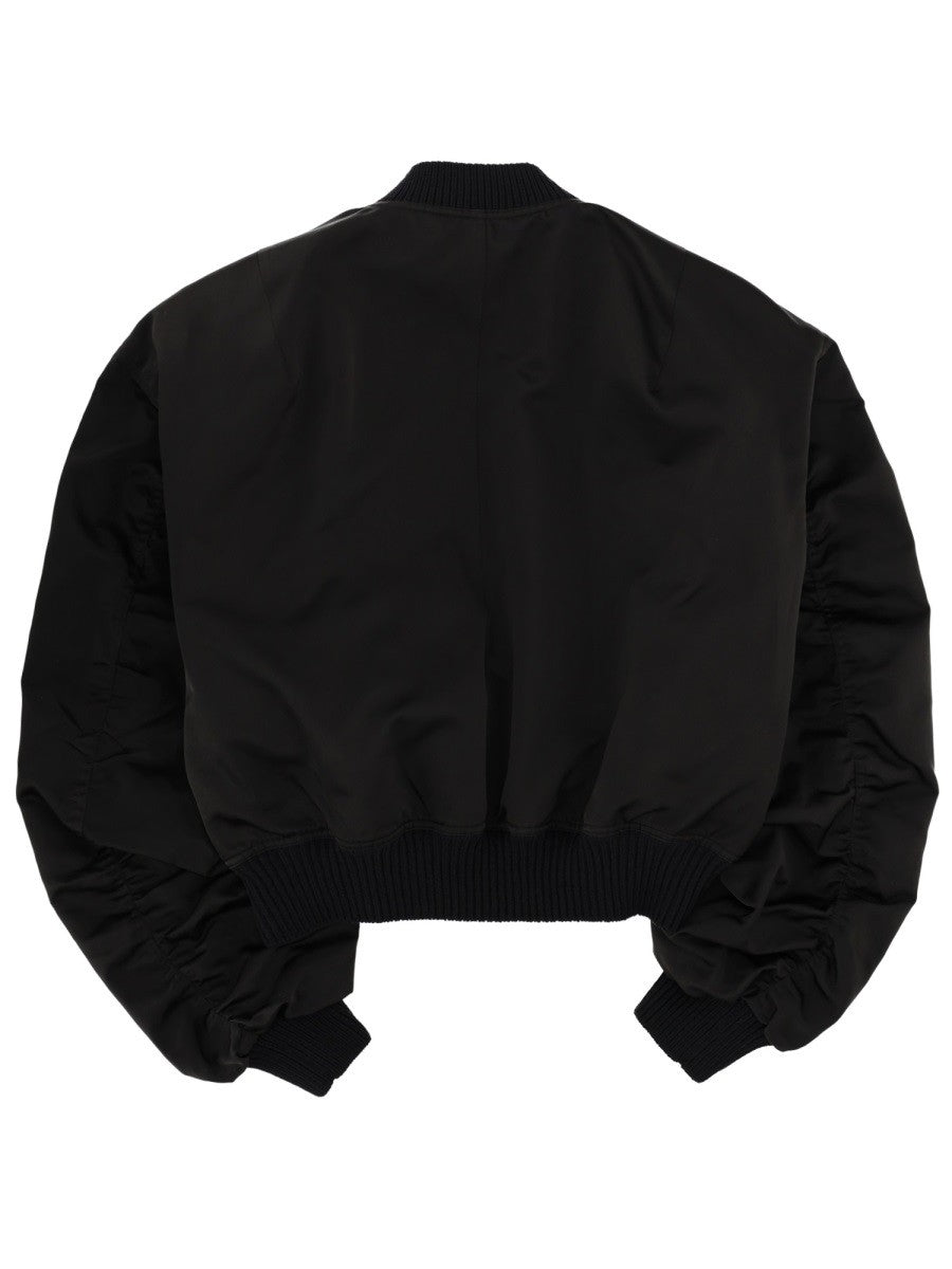 Rick Owens Men's Bucket Flight Jacket Black, view 3