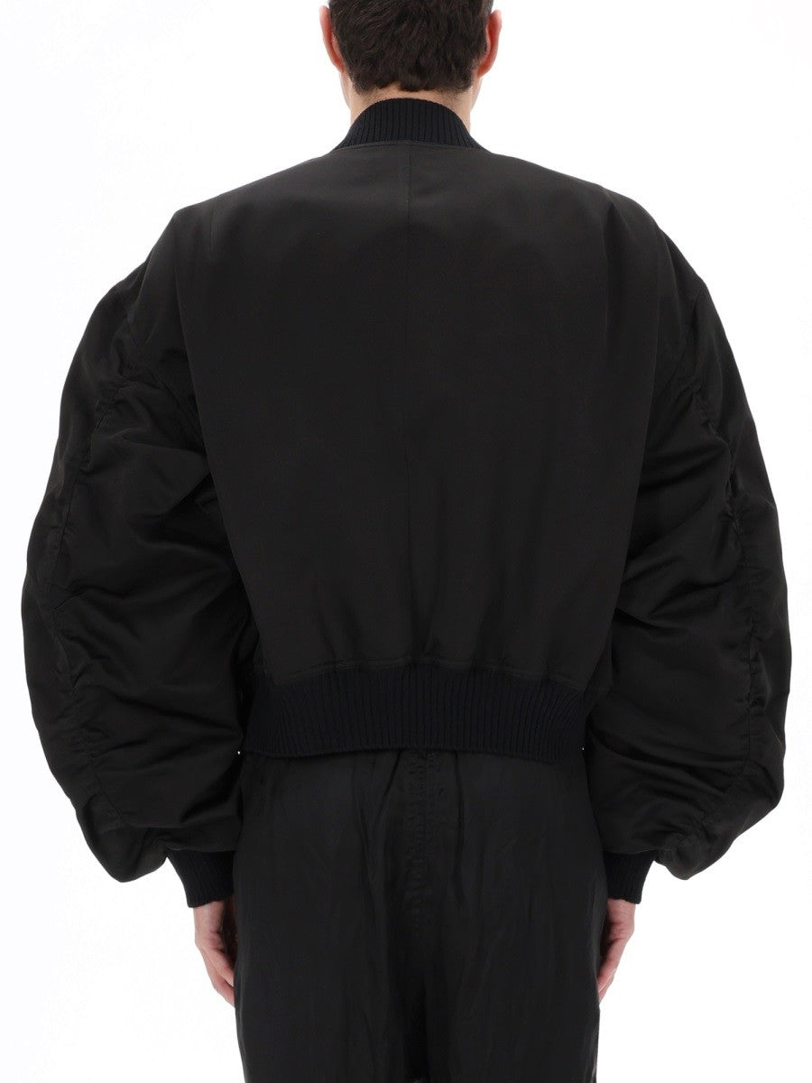 Rick Owens Men's Bucket Flight Jacket Black, view 5