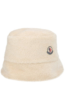 Moncler Women's Bucket Hat Teddy Effect Beige