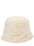 Moncler Women's Bucket Hat Teddy Effect Beige, view 2
