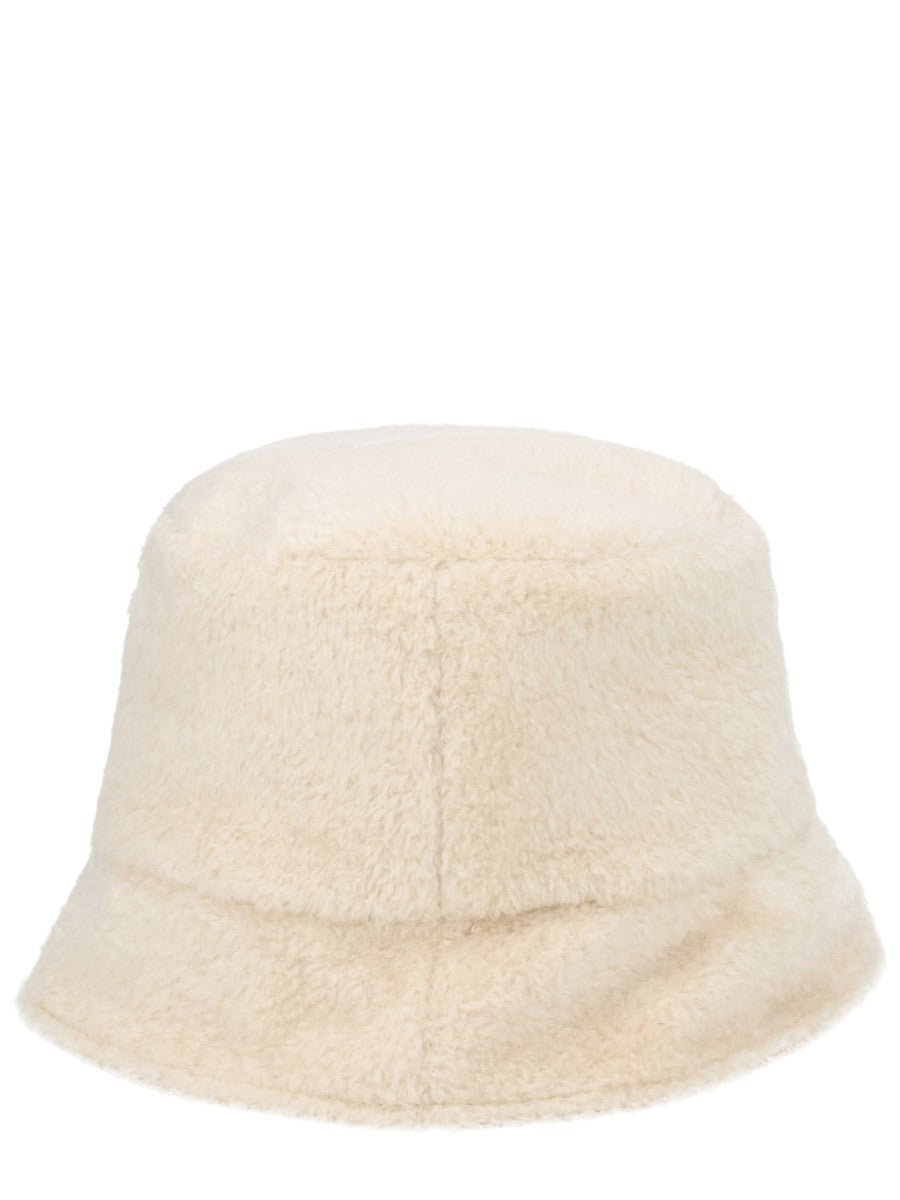Moncler Women's Bucket Hat Teddy Effect Beige