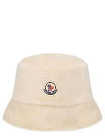 Moncler Women's Bucket Hat Teddy Effect Beige