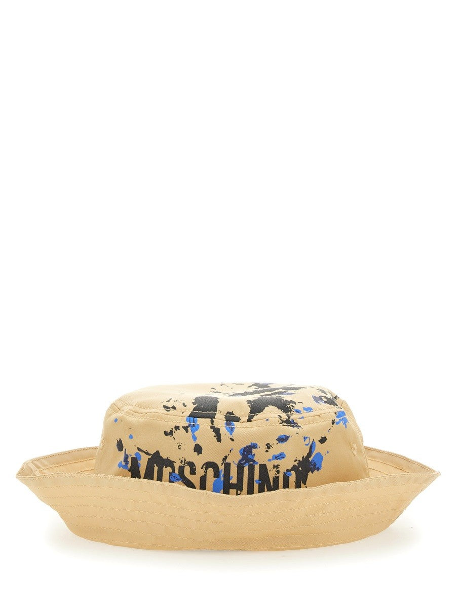 Moschino Men's Bucket Hat Beige Moschino