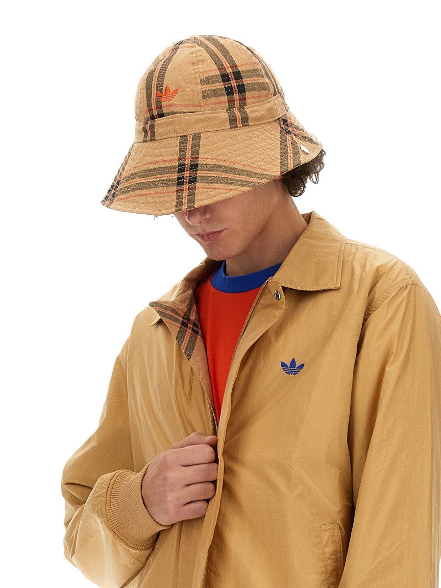 adidas Originals by Wales Bonner Unisex Bucket Hat Beige, view 6