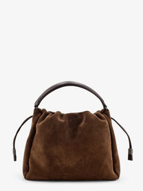 Brunello Cucinelli Women's Bucket Mellow Suede Handbag Beige