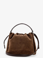 Brunello Cucinelli Women's Bucket Mellow Suede Handbag Beige, view 2