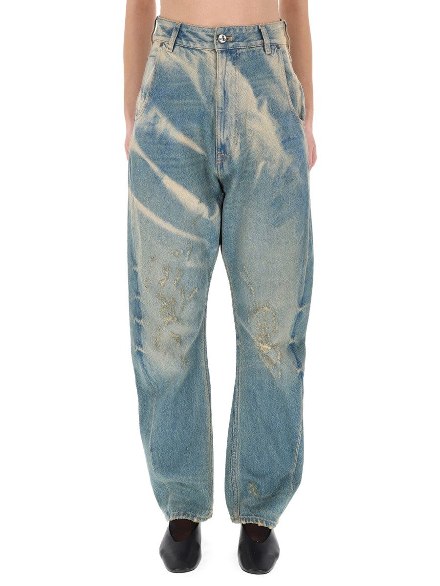 Vivienne Westwood Women's Buckle Back Jeans Blue, view 5