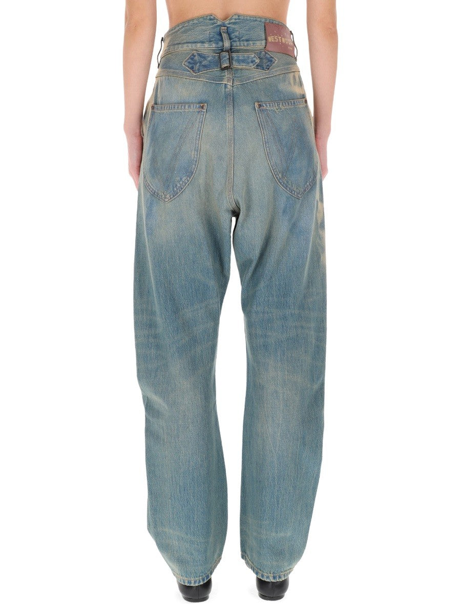 Vivienne Westwood Women's Buckle Back Jeans Blue, view 4