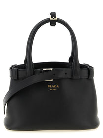 PRADA Buckle Small Handbag Black