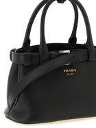 PRADA Buckle Small Handbag Black, view 3