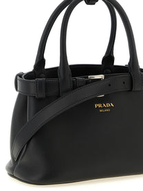 PRADA Buckle Small Handbag Black