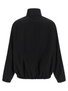 courrèges Buckle Zipped Bomber Jacket Black, view 2