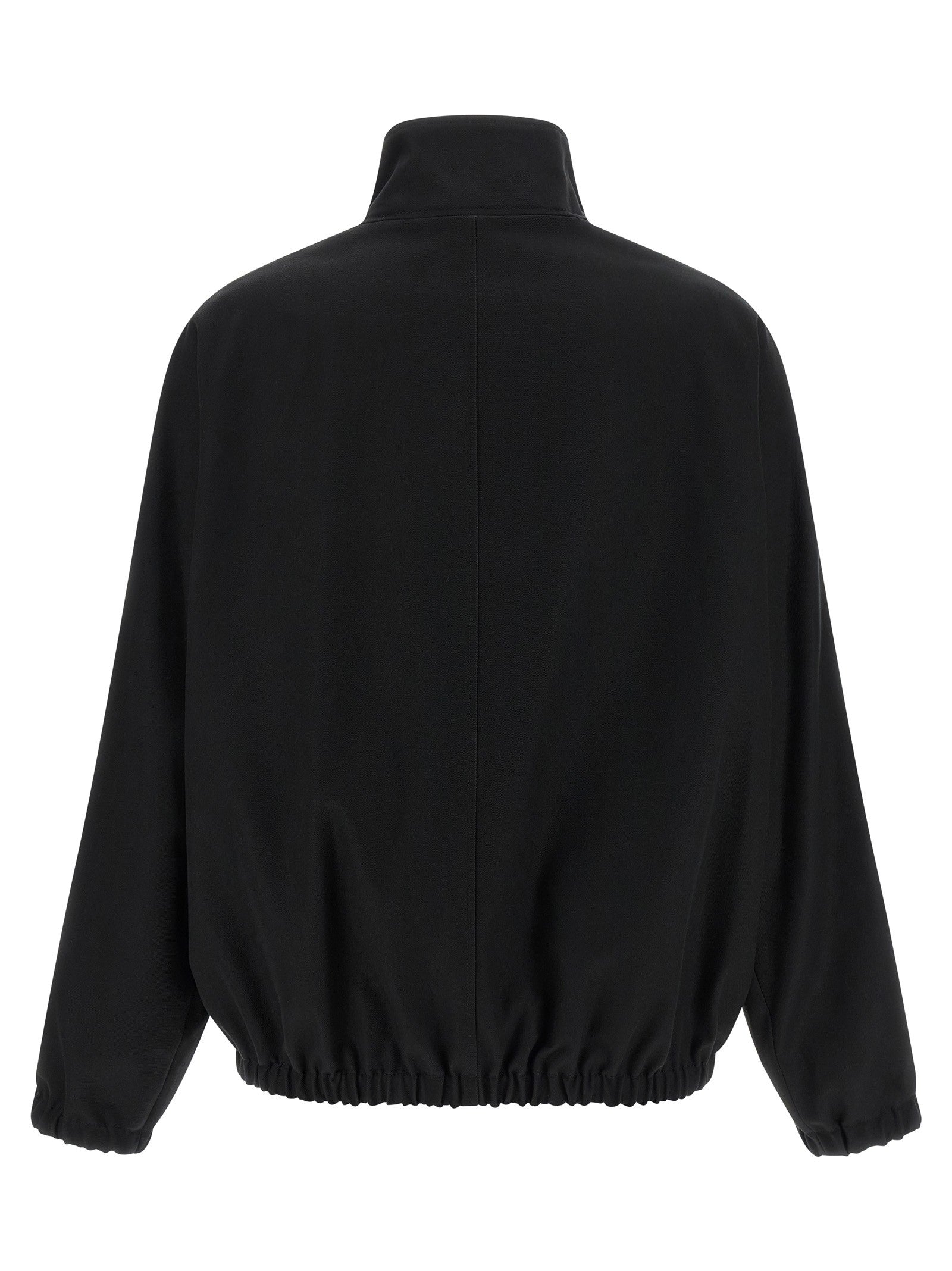 courrèges Buckle Zipped Bomber Jacket Black