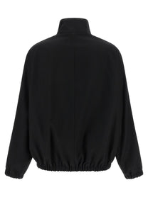 courrèges Buckle Zipped Bomber Jacket Black