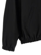 courrèges Buckle Zipped Bomber Jacket Black, view 4