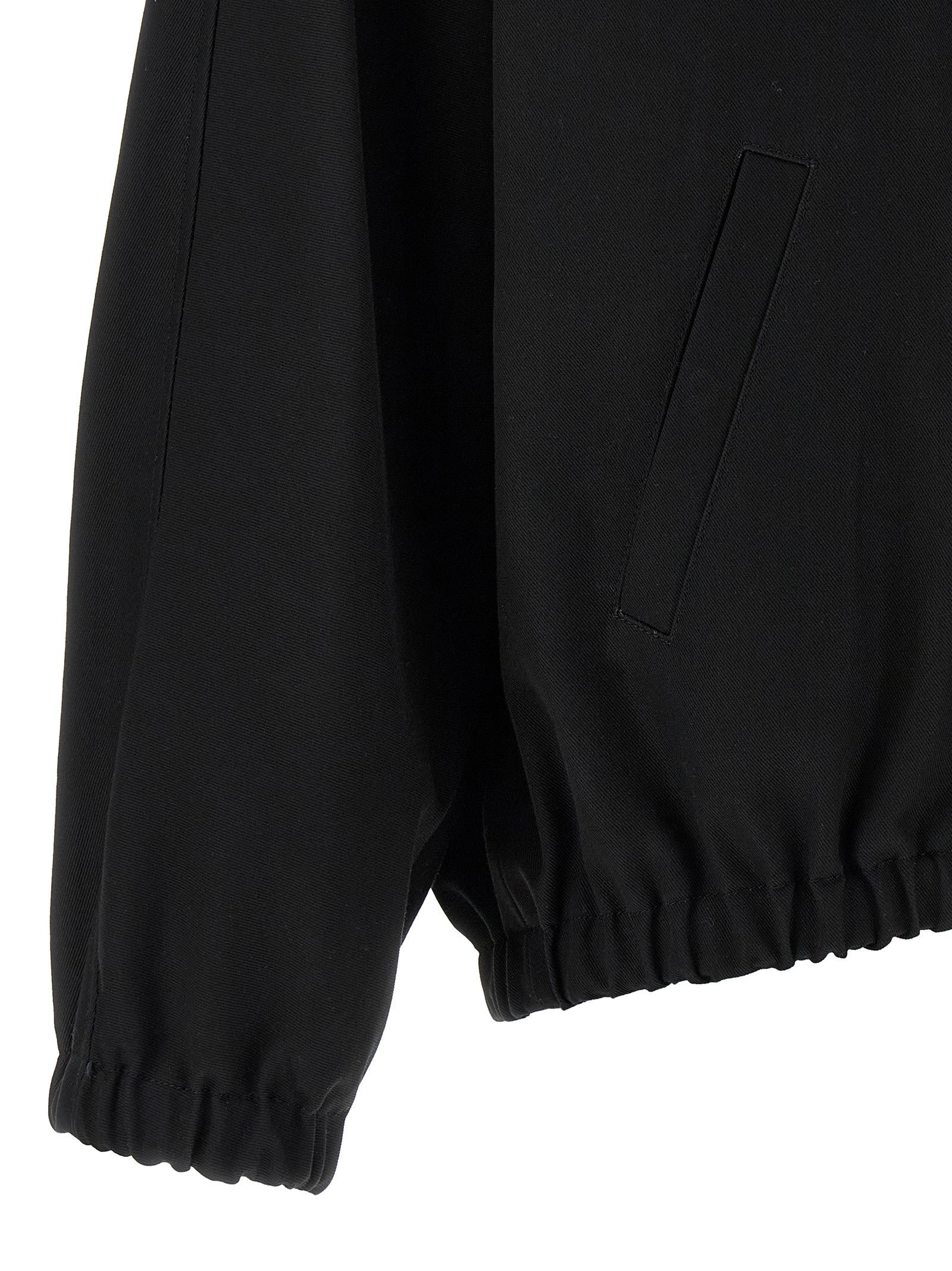 courrèges Buckle Zipped Bomber Jacket Black