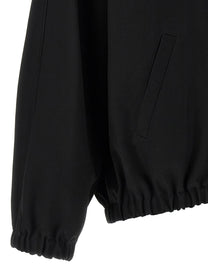 courrèges Buckle Zipped Bomber Jacket Black