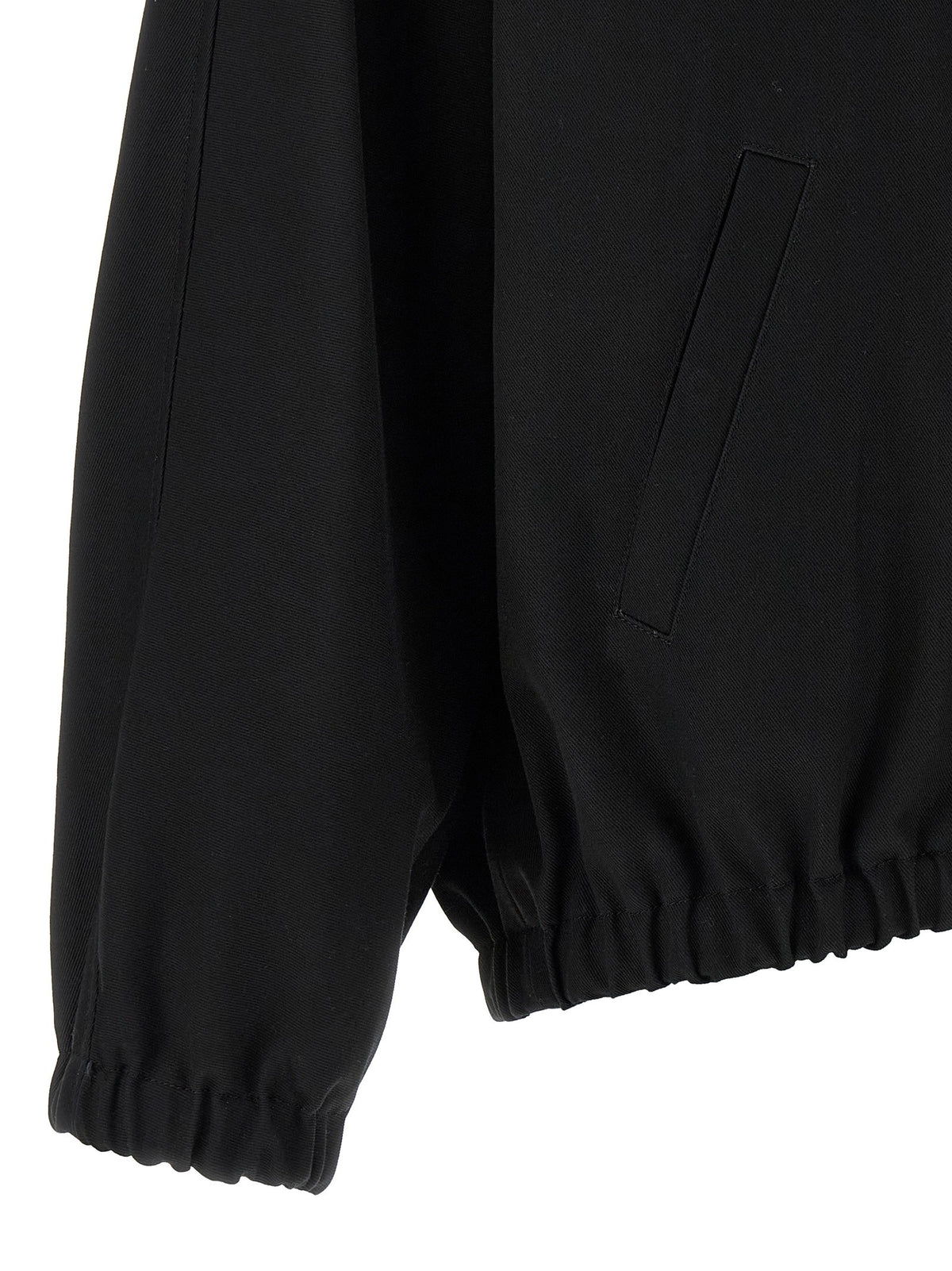courrèges Buckle Zipped Bomber Jacket Black, view 4