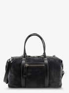 Tom Ford Men's Buckley Holdall Suede Travel Bag Grey